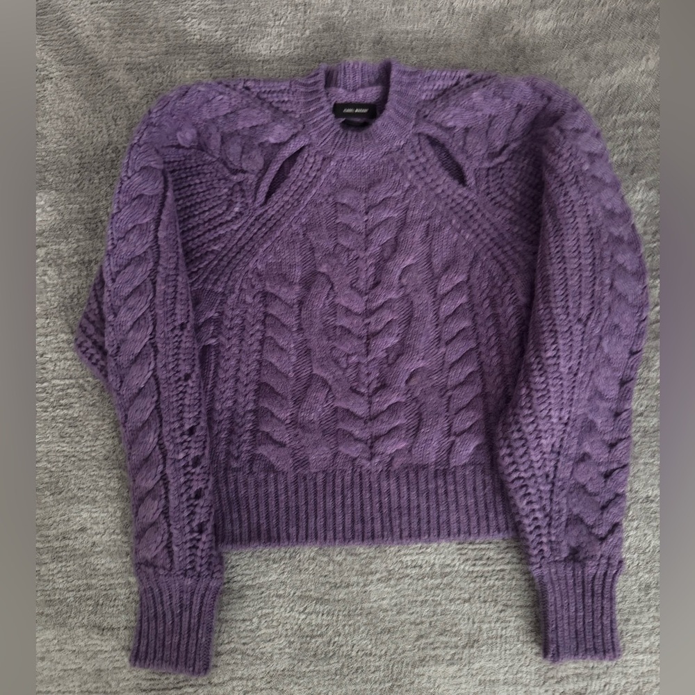 Isabel Marant Lavender Cable Knit Sweater